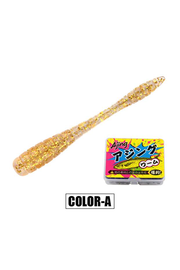 Color-A Spinpoler 4.8cm Ajing Soft Fishing Lure Mini Plastic Bait Tpr Rockfishing Stream River Sea S