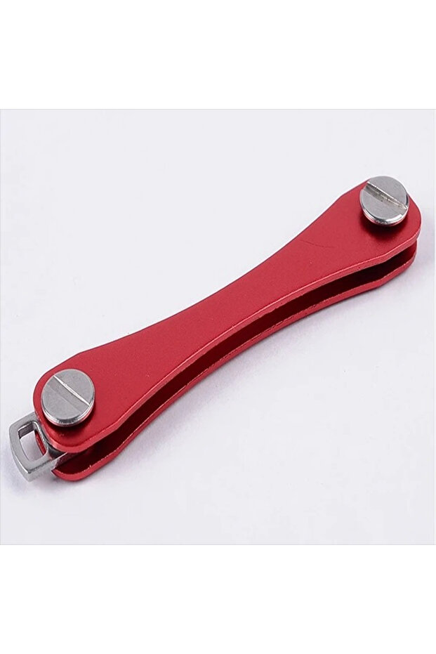 Red Smart Key Chain Mini Keychain Compact Key Decorative Holder Clip Home Storage Metal Key Clip Alu