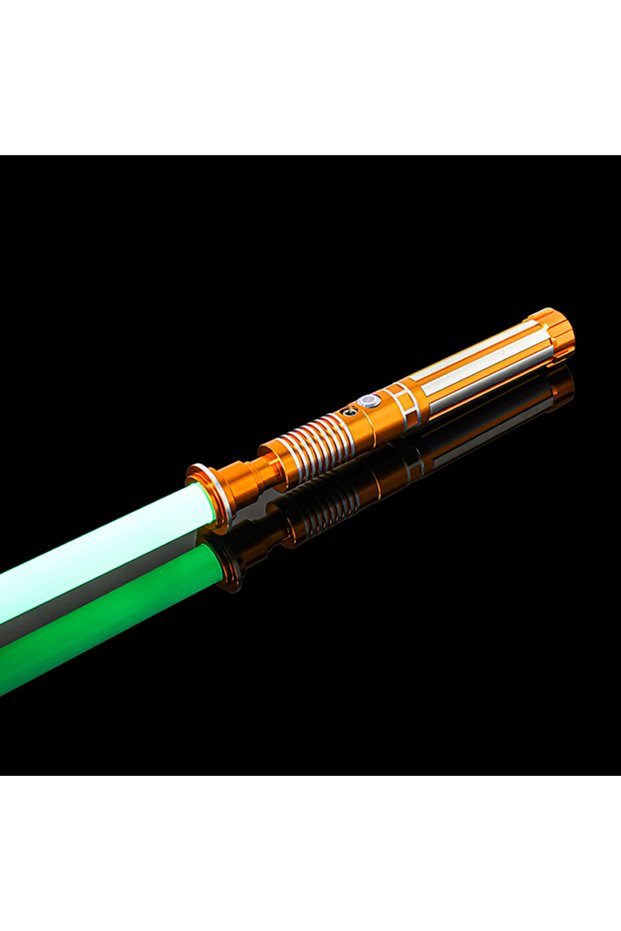 Type 8 Gold RGB Luke RGB Lightsaber Sword Metal Flashing Rave Cosplay Toys Soundfonts Force FX FOC B