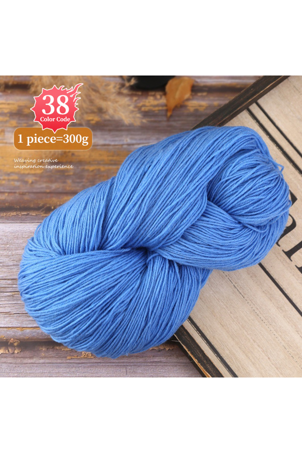 38 Days Blue 300g Alpaca Wool Yarn in Multiple Optional Colors, Used for Knitting Fashionable Sweate
