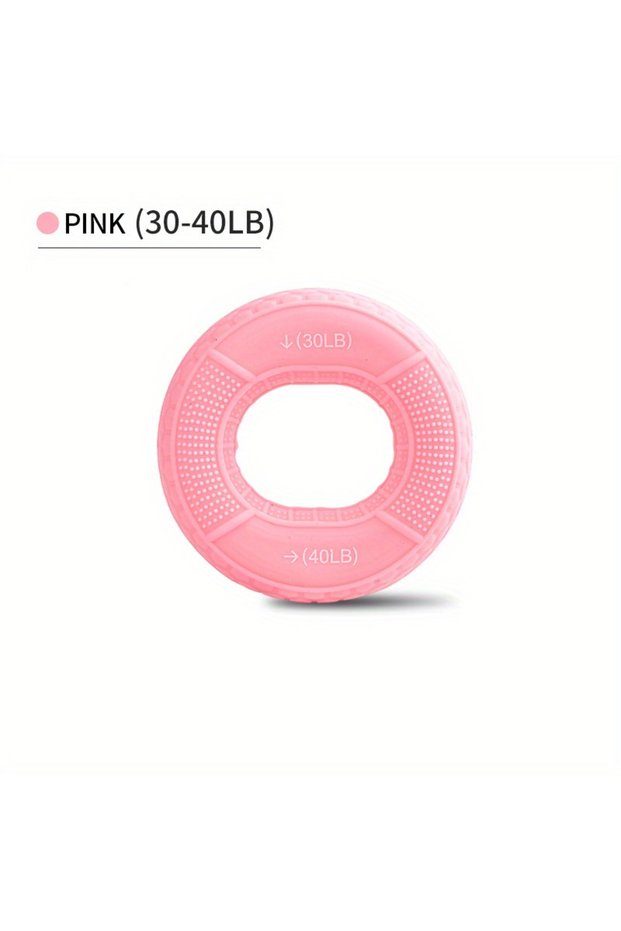 pink Hand Grip Ring with Silicone Carpal Expander, Strength Training Finger Ring, Increase Muscle Po