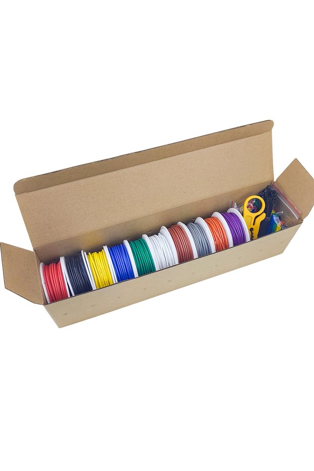 30AWG-10m each color 10 Colors with Tools 10 Colors in One 16-18-20-22-24-26-28-30 Gauge Silicone El