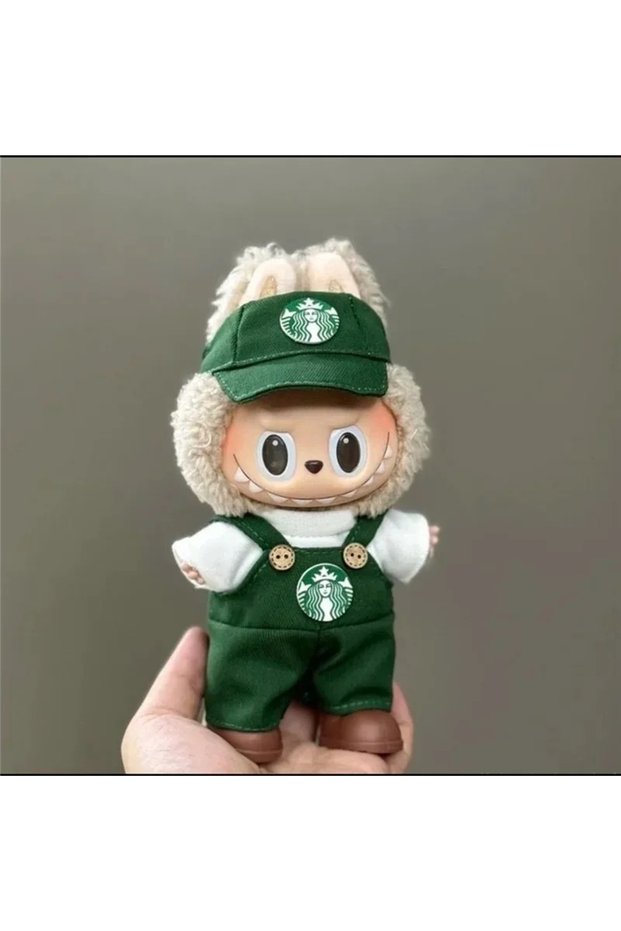 No Dolls Clothes-141-3 For Labubu Doll Workwear Fast Food Fries Cola Set Outfit Clothes Fashion Coff
