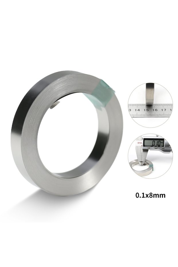 0.1mm x 8mm x 10M 1Roll 10M 18650 Battery Nickel Plated Strip Li-ion Connector 0.1mm 0.12mm 0.15mm 0
