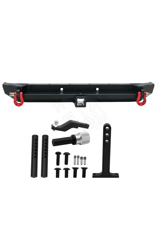 Rear Black 1/10 RC Crawler Axial SCX10 iii AXI03006 Jeep Gladiator JLU Wrangler Upgrade Parts Metal