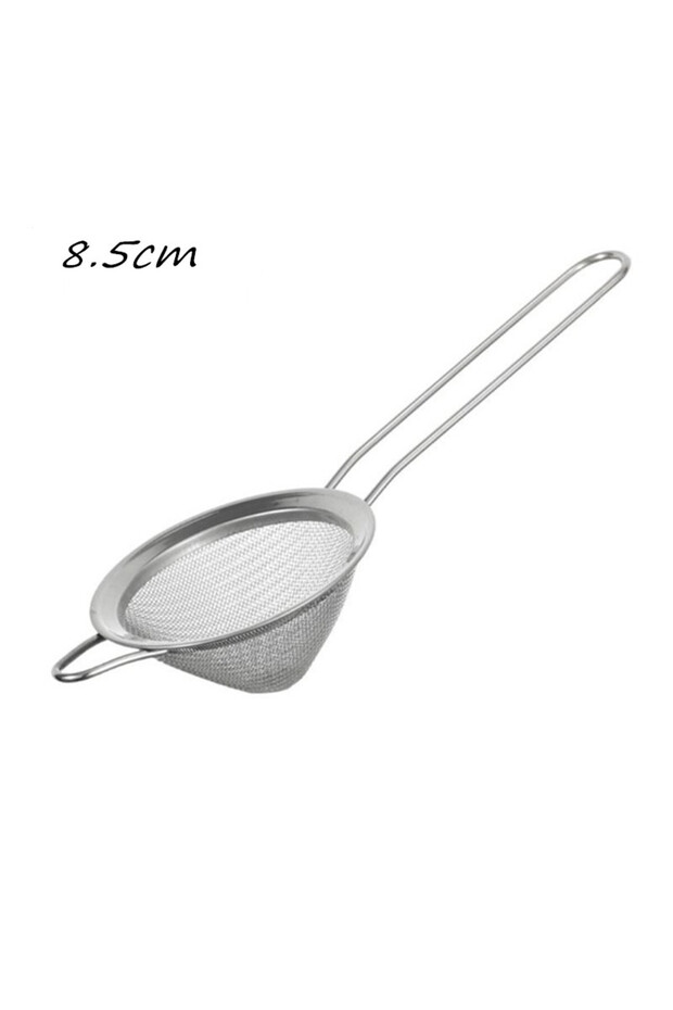 8.5cm silver Cocktail Strainer Stainless Steel Tea Strainers Conical Food Strainers Fine Mesh Strain