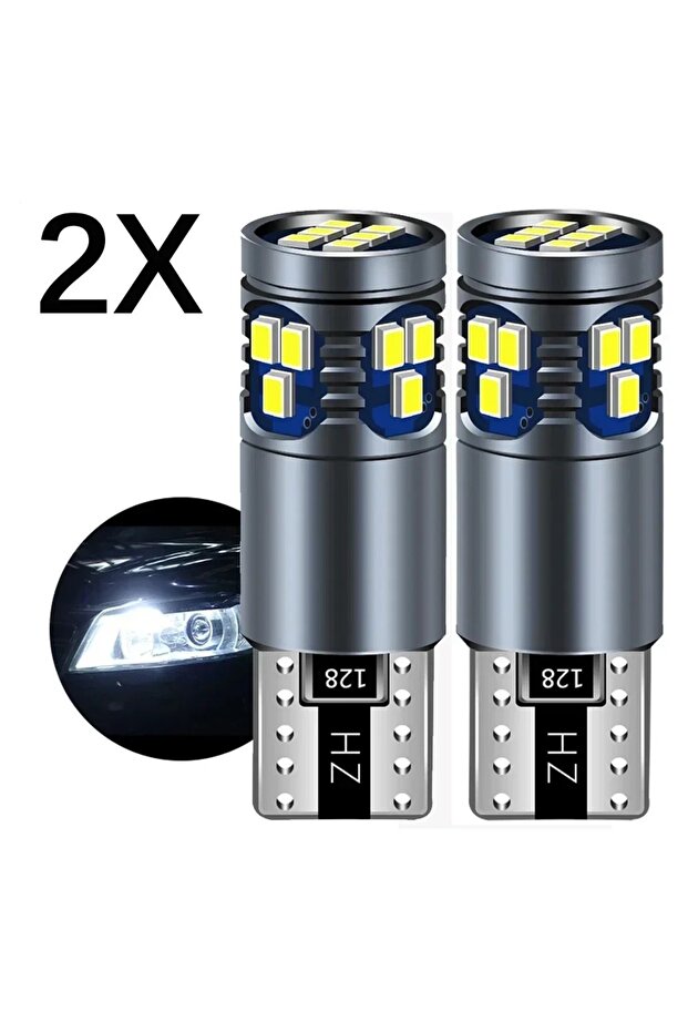 WHITE 2X T10 LED Canbus No Error W5W LED Bulb Auto Lamp 2016 18SMD Car Interior Light W5YW 194 168 5