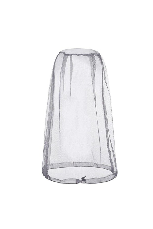 Grey 44x50cm Lightweight Breathable Mesh Mosquito Head Net Anti-Mosquito Insect-Proof Hat Cover for