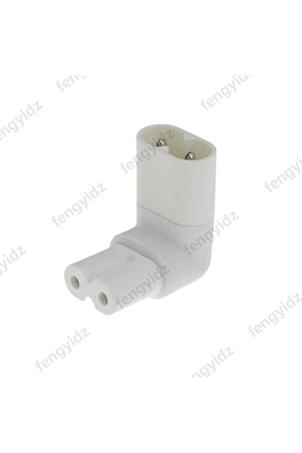 UP White IEC 320 IEC320 iec C7 to C8 90 Degree Left & Right Angled AC Power Adapter Male Female Ext
