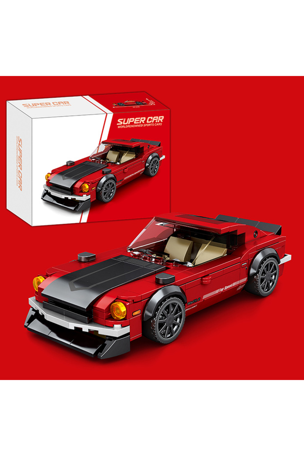 With box STEM Building Blocks Classic Racing Cars Sets Creative Bricks Kits JDM Sport Cars Blocks Mo