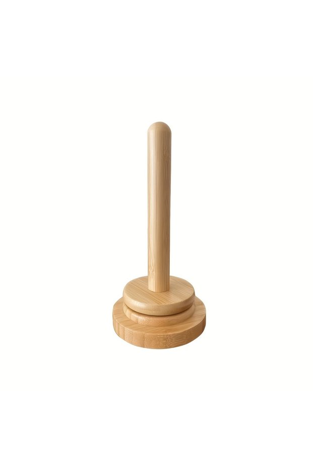 A Portable Wooden Yarn Holder Wooden Yarn Organiser for Knitting and Crochet, Round Thread Roll Hold
