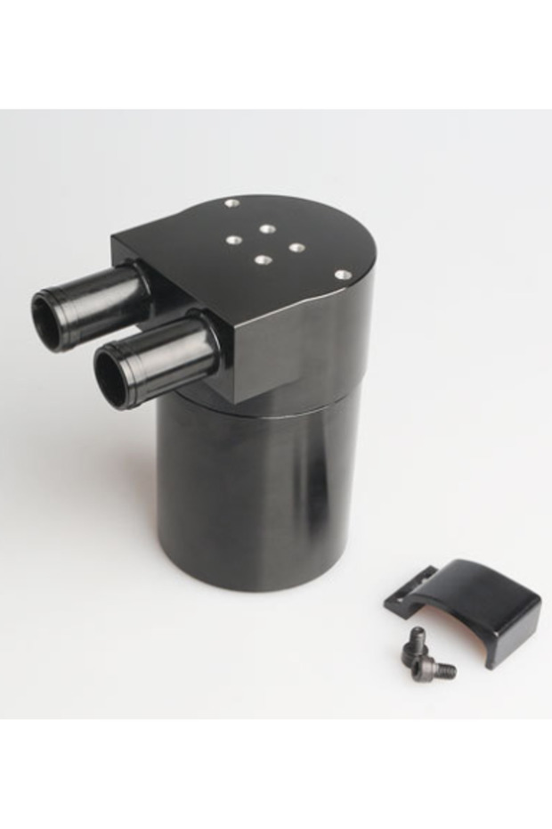 black Universal Car Engine Reservior Oil Catch Can Tank Aluminum Alloy High Polished Fit For BMW N54