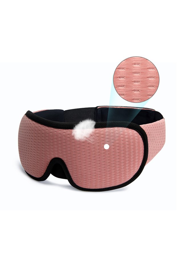 Type A-Pink 3D Sleeping Mask Block Out Light Sleep Mask For Eyes Soft Sleeping Aid Eye Mask for Trav