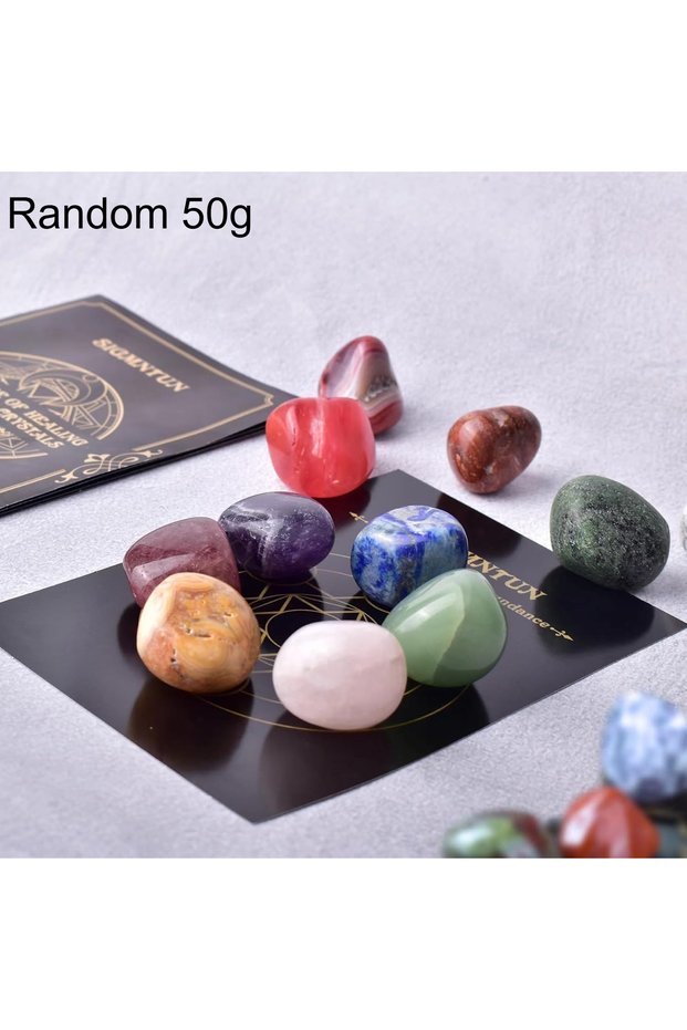 Random 50g 50/100/200/500g Crystals Bulk Polished Rocks Stones Healing Crystals Stones for Healing M