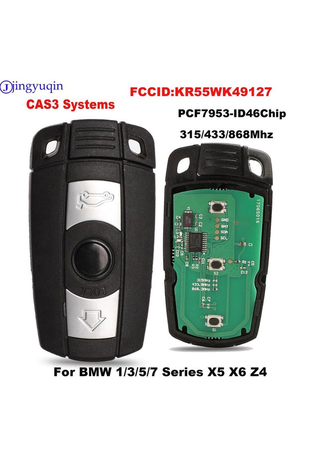 868mhz jingyuqin 315/433/868Mhz Car Remote Smart Key For BMW 1/3/5/7 Series X5 X6 Z4 CAS3 Systems KR