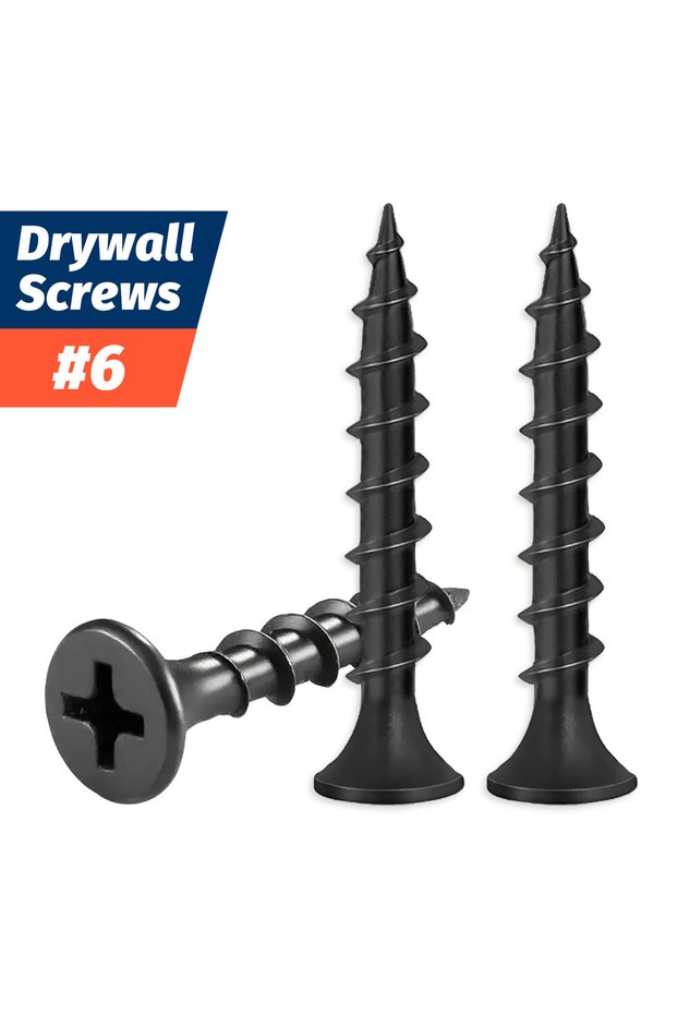 50 pieces 3.5x50mm (6x2) 50pcs #6 High Hardness Drywall Screws Coarse Thread Phillips Drive Bugle He