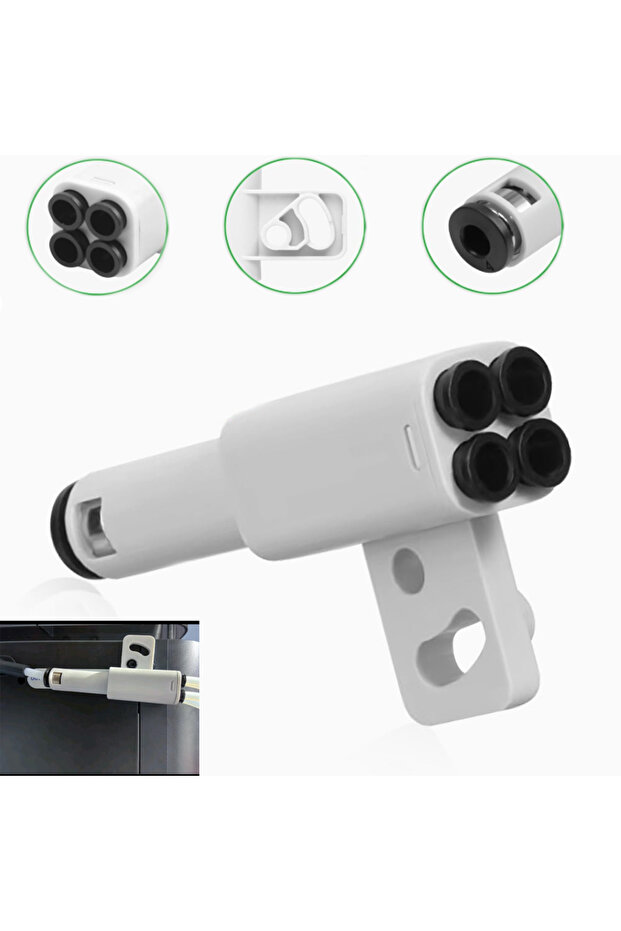 4-in-1 PTFE Adapter Filament Pipe Expansion Port 4 Feeding Modules Material Tube Extension Port for