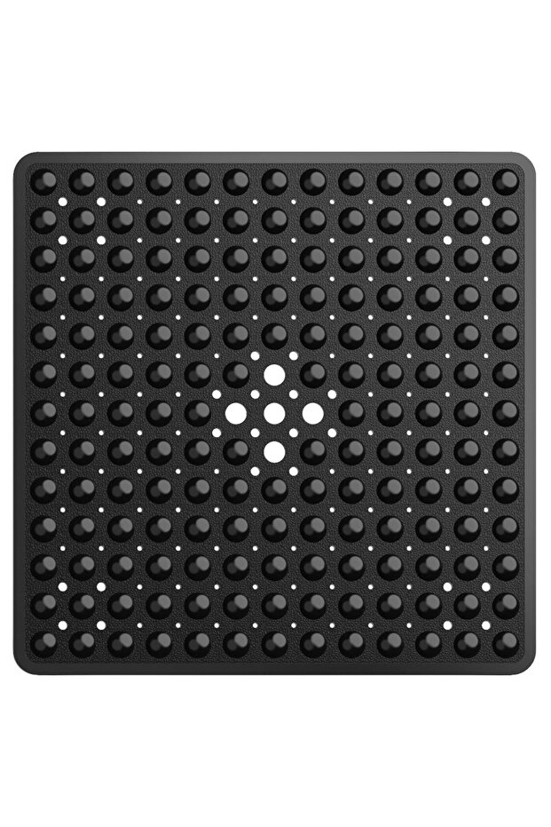 53x53cm Black 53x53cm Non Slip Shower Mat for Inside Shower Stall Mats for Bathroom Floor, Soft Bath