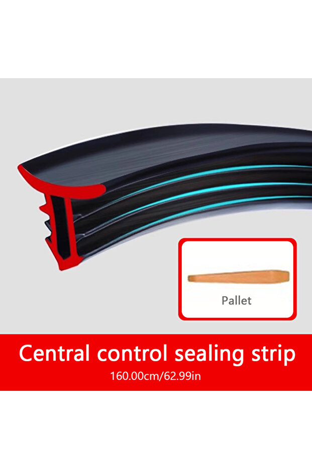 1pc SEAMETAL 160CM Car Dashboard Seal Strip Upgrade Double Sided Car Sticker Rubber Seals Better Sou