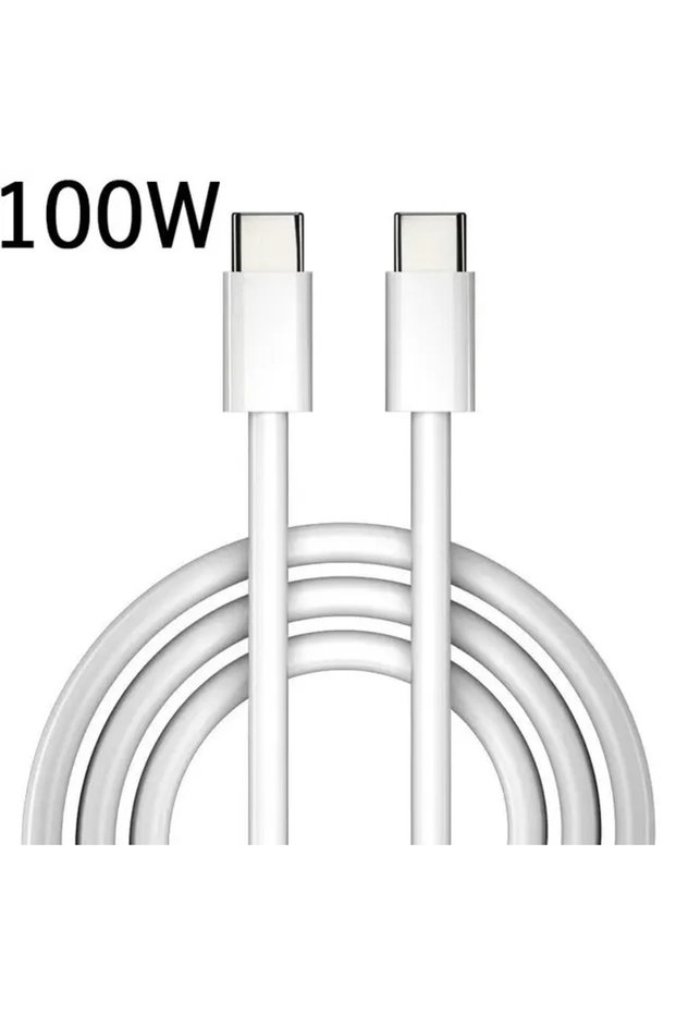 1m 100W White PD 100W USB C to USB Type C Cable Fast Charge Data Cable For Huawei Samsung Xiaomi Ma