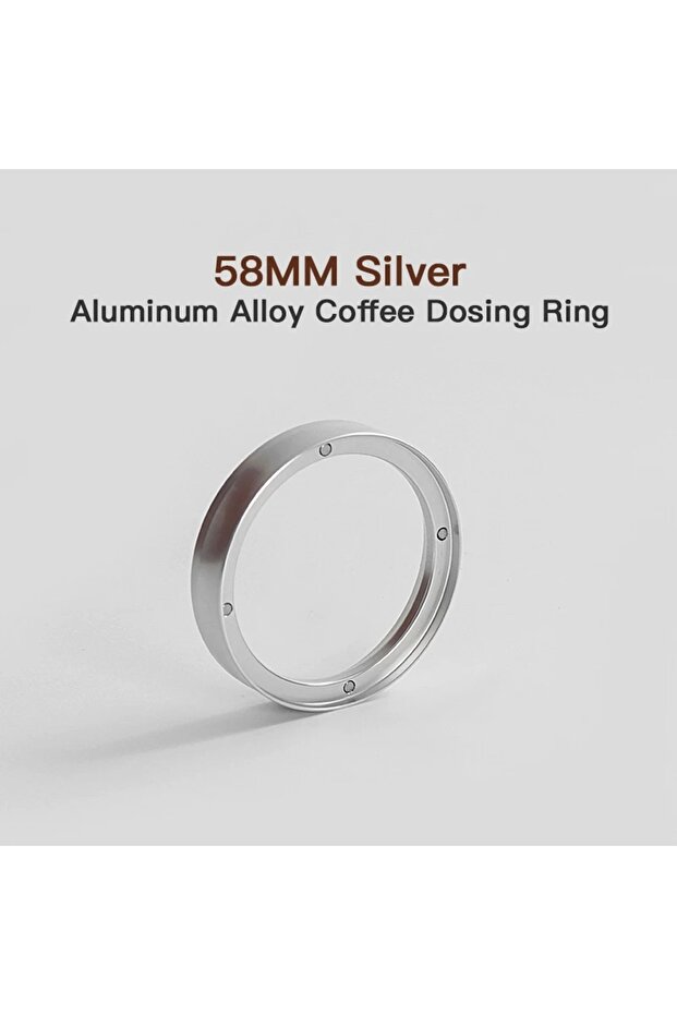 58MM Silver Coffee Dosing Ring 51mm 53mm 58mm Espresso Dosing Funnel Magnetic For Delonghi Breville