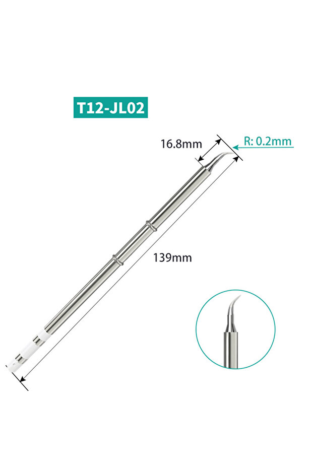 T12-JL02 New T12-I BC2 BC3 ILS J02 JL02 D24 T12 Series Replace Soldering Iron Tips For Hakko fx951