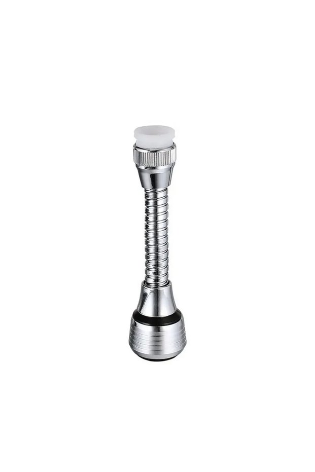 Light Grey Kitchen Stainless Steel Faucet Sprinkler Water-saving Device Lengthening Rotating Splash