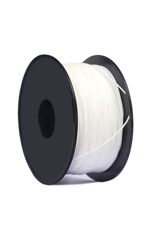 White TPU 3D Printer Flexible Filament 250g 1.75mm Length 80M