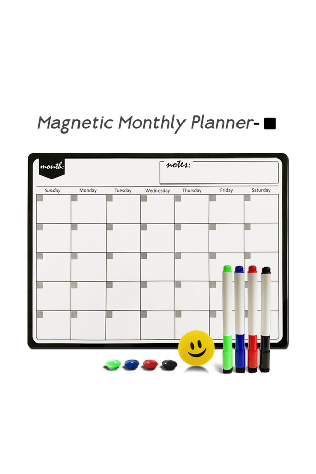 Monthly Planner-B A3 Magnetic Weekly & Monthly Planner Whiteboard Fridge Magnet Flexible Daily Messa
