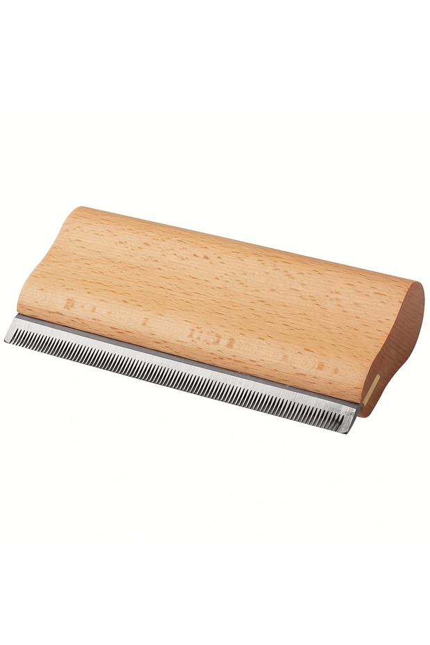 M Wood PET Cat Dog Horse Removal Shedding Grooming Tool Hair Brush Comb Long Hair self-Cleaning