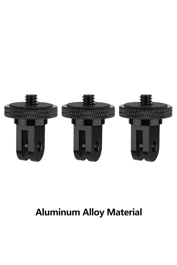 3xAluminum Adapter Aluminum Alloy 1/4 Tripod Adapter Mount For GoPro Hero 13 12 11 10 9 Insta360 X5