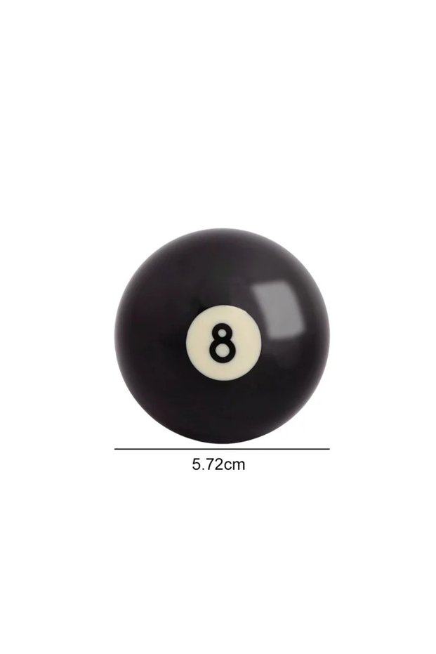 57.2mm black 1pc Billiard Cue Ball 52.5/57.2 Mm Standard Regular Black 8 Ball Snooker Training Repla
