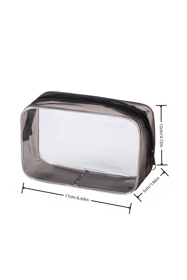 xiao Transparent Cosmetic Bag, Clear Makeup Organizer Pouch for Toiletries, Portable Storage Bag for