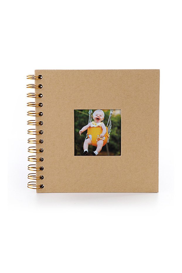Kraft Brown Scrapbook Photo Album Memory Book Paper for Travel Wedding Anniversary Christmas Gifts B