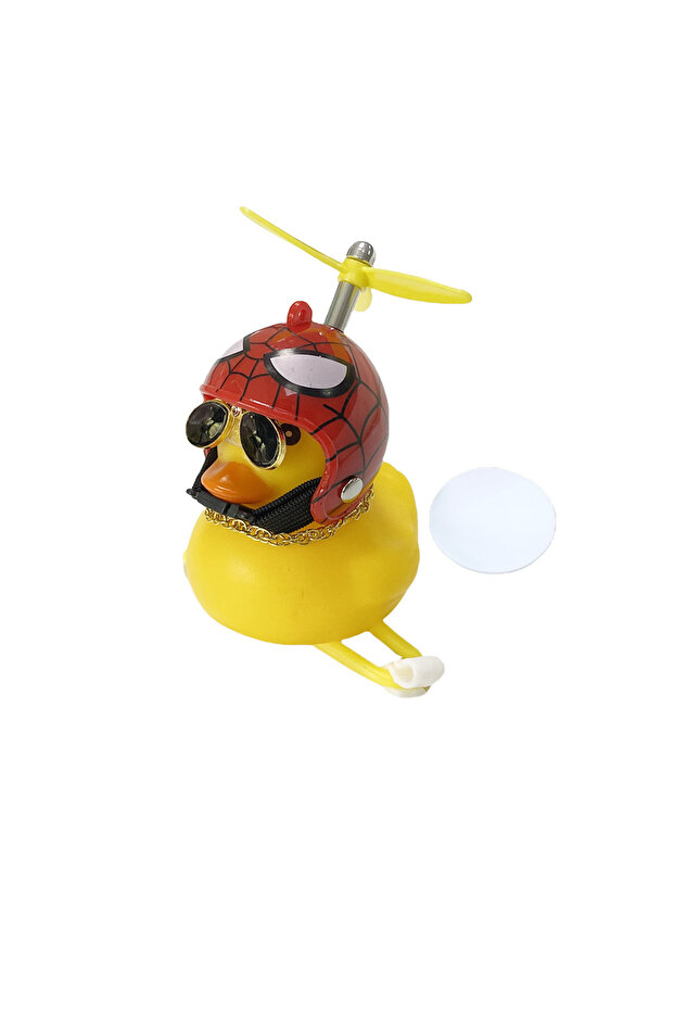 M06 Rubber Broken Wind Duck Bike Motorcycle Car Ornaments Yellow Duck Car Dashboard Decoration with