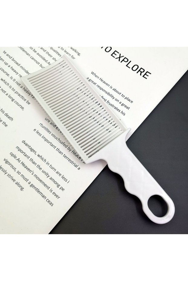 03 1Pcs 1/3Pcs Barber Hair Comb Kit Flat Top Hair Cutting Fading Stying Fade Comb Men Fade Brush Sa