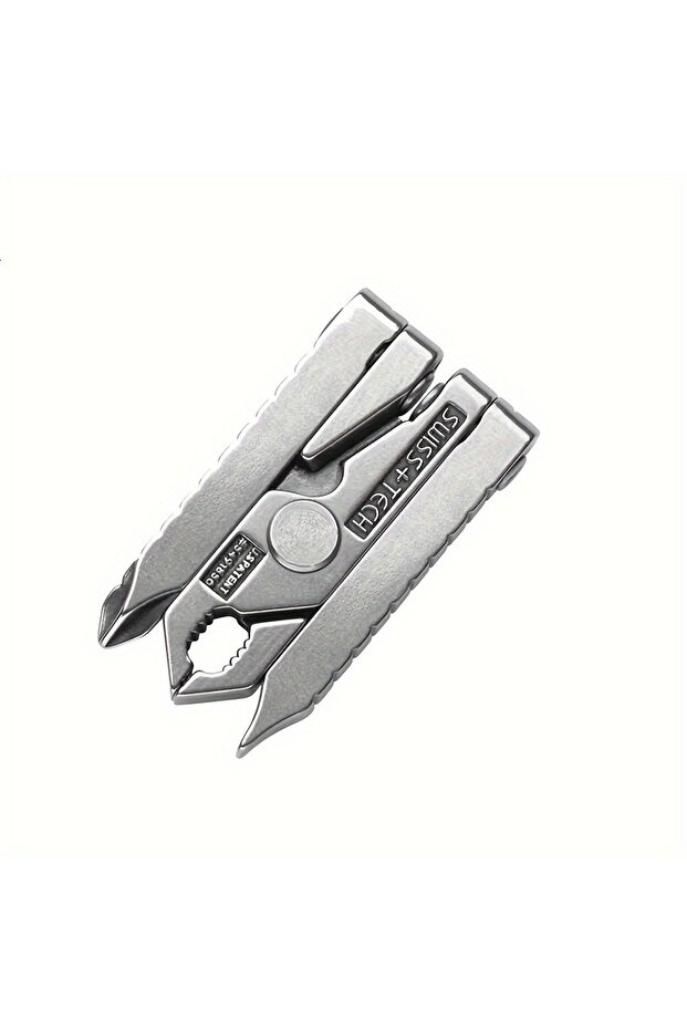 Silvery EDC 6-In-1 Portable Foldable Mini Pliers, Multifunctional Outdoor Survival Clamp Tool, Campi