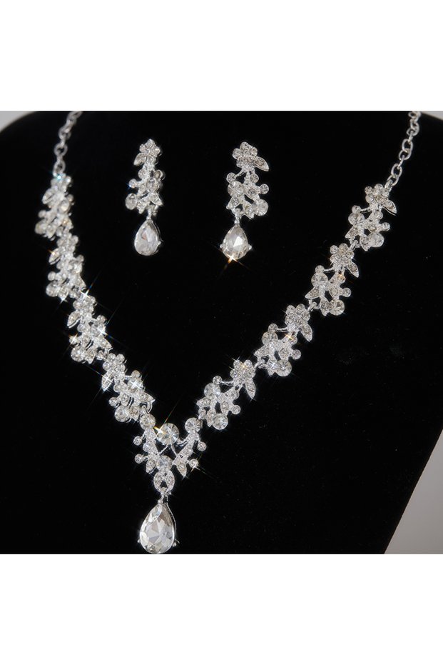 YF1091-1 Fashion Bridal Jewelry Wedding Accessories Zircon Rhinestone Set Wedding Banquet Party Vers