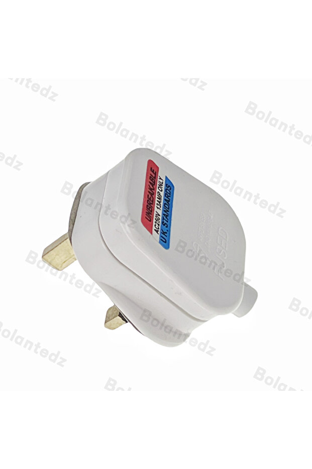 WHITE High Quality Black/White 3 Pin UK Mains Top Plug 13A Appliance Power Socket Fuse Adapter House