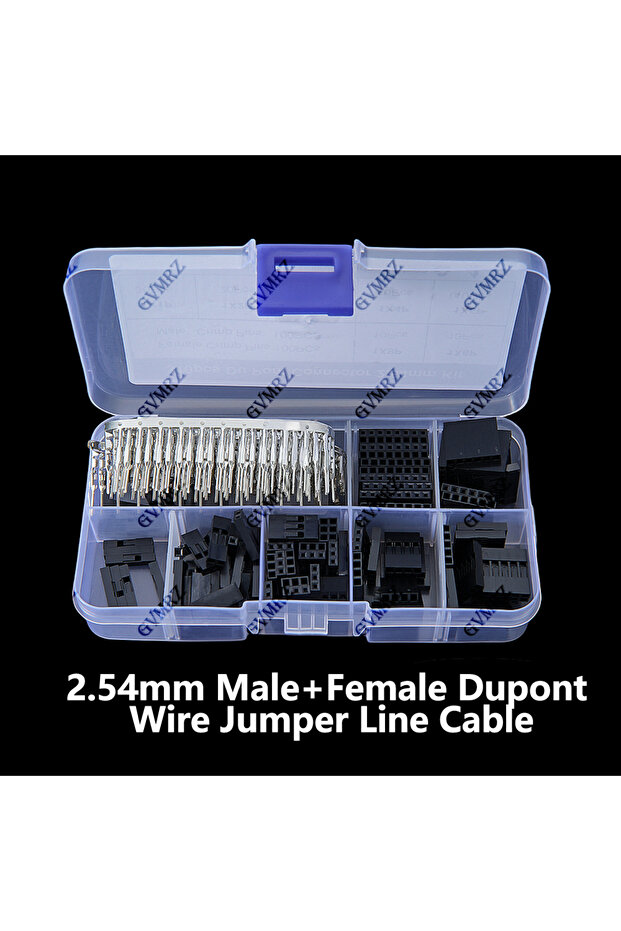 310PCS/BOX 2.54mm Male+Female Dupont Wire Jumper Line Cable 1/2/3/4/5/6/8 Pin Header Connector Housi