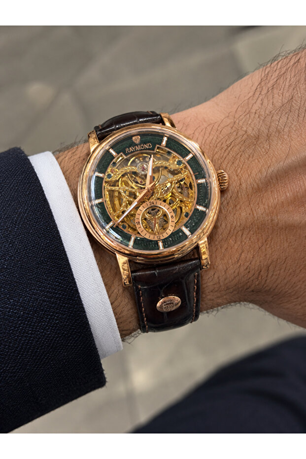 Skeleton Model Automatic Men's Wristwatch