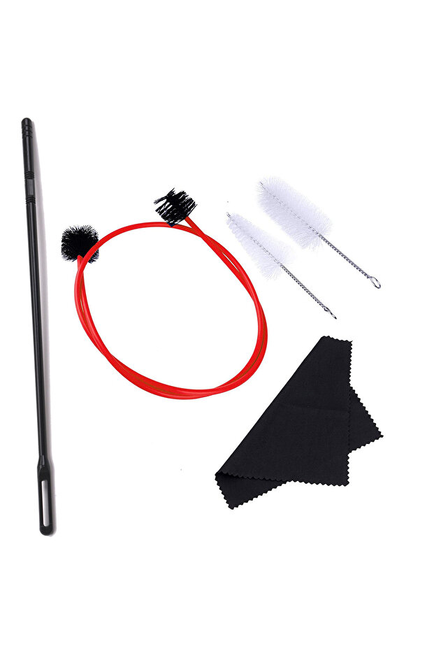 Trumpet Maintenance Cleaning Care Kit Set Including Mouthpiece Brush Valve Brush Flexible Snake B...