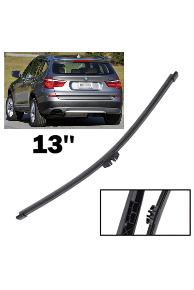 13in 13" Rear Wiper Blade For BMW X3 F25 2011 - 2017 Windshield Windscreen Clean Tailgate Window Car