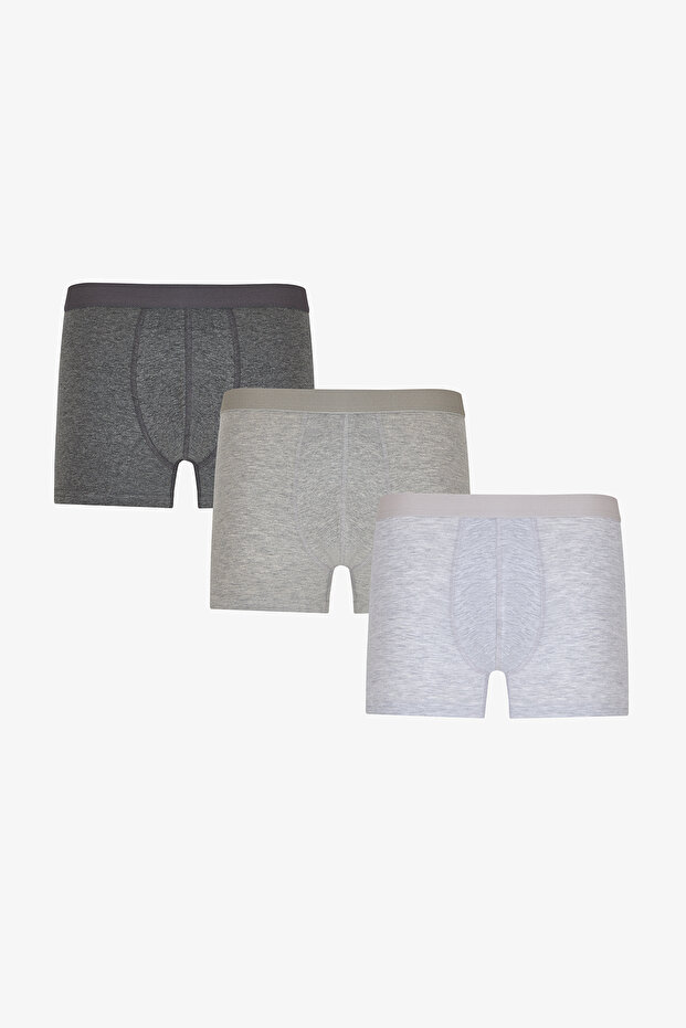 Men's Basic Gray 3-pack Boxer