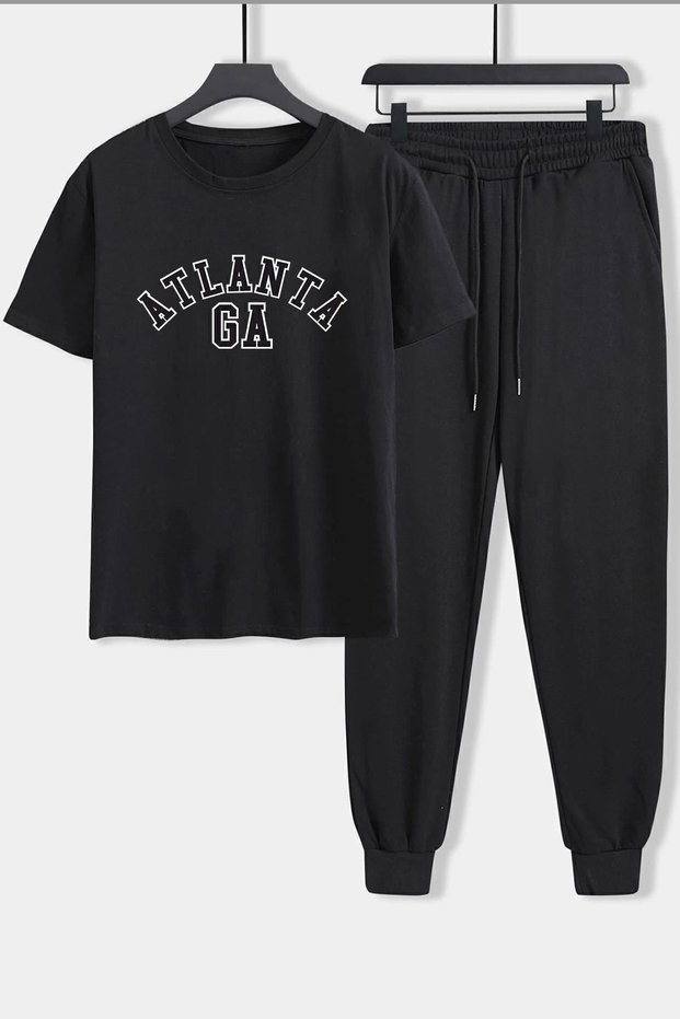 Atlanta Printed 2-Piece Tracksuit Set