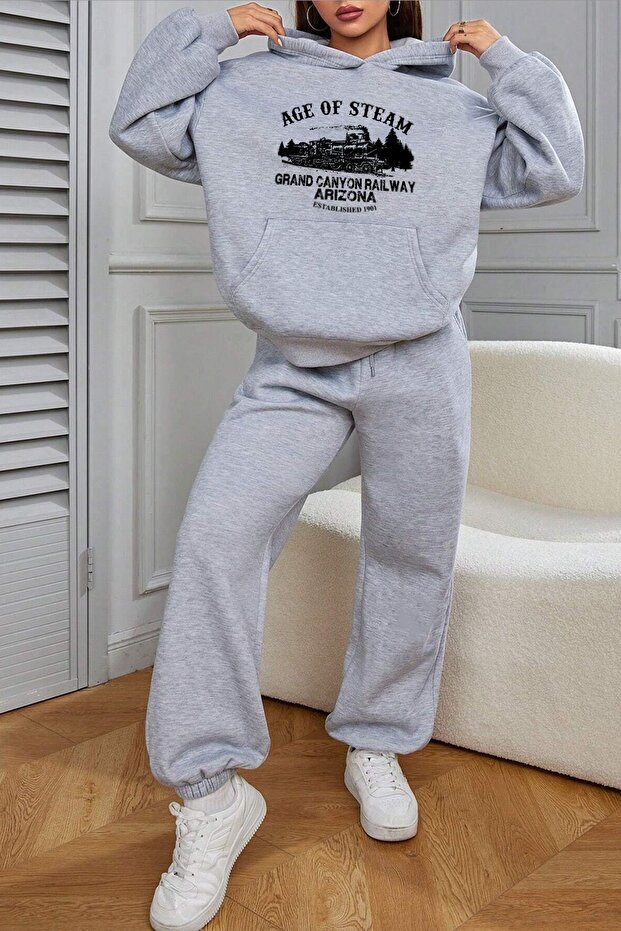 Age of Steam Printed Unisex Tracksuit Set