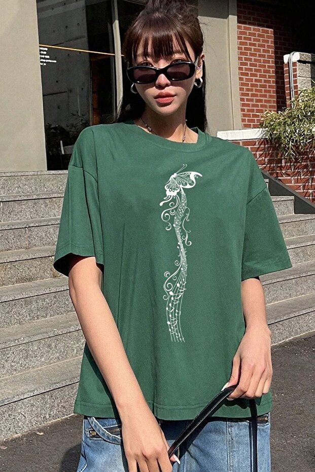 Unisex Butterfly Song Printed T-shirt