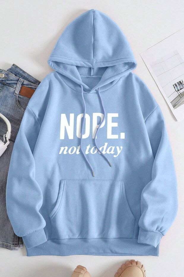 Unisex Nope Printed Sweatshirt