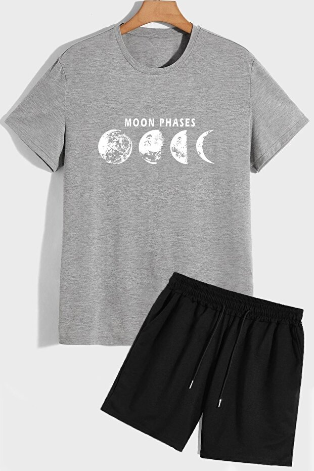 Universe Themed Shorts T-shirt Tracksuit Set