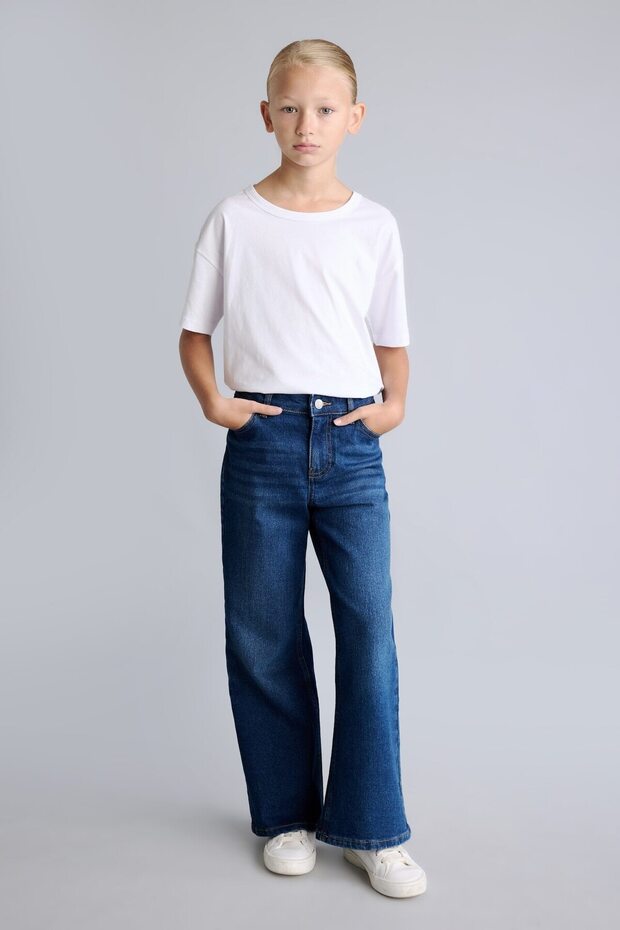 Flare Fit Comfortable Spanish Flared Jean Pants Girls I4938A826Au